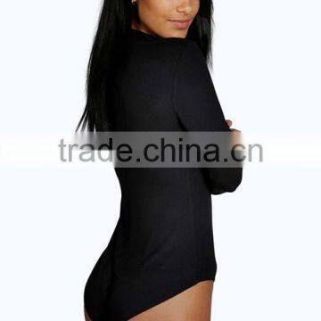 Top Quality Hot Sale Sexy Open Dance Girl High Neck Colors Black Women Bodysuit photo-3
