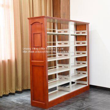 Double Column Book Storage Used School Library Furniture photo-3