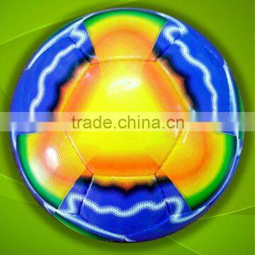 Rainbow color PU/PVC Synthetic Soccer ball