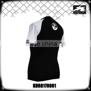 White Custom Lycra Rash Guards for Running With Private Label Logo Print photo-5
