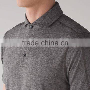 MGOO Top Quality Button Up Dri Fit Polo T Shirts Short Sleeve Fitness Men Polo Shirt photo-2