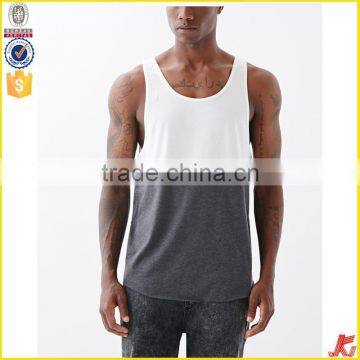 Mens contrast casual cotton tank top