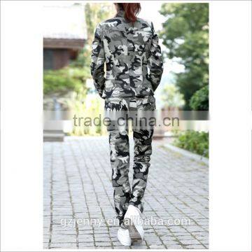 Latest Chinese Custom Black Army Suit Military Camouflage Uniform for Women photo-2