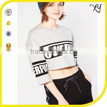Women Fashion Crop Top Wholesale Crop Top Printing Custom Quality t Shirt