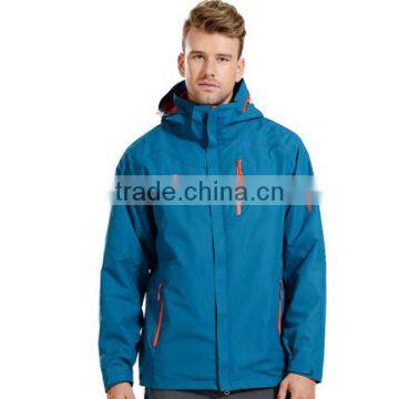 3 in 1 OEM/ODM Fashion Design Waterproof And Windproof Outdoor Jackets For Mens photo-4