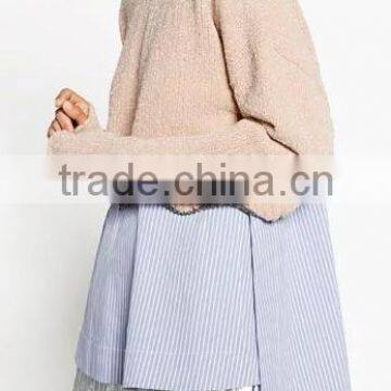 EY0865S 2016 Fancy Women Colorful Crochet Pure Color Knitted Winter Pullover Sweater photo-3