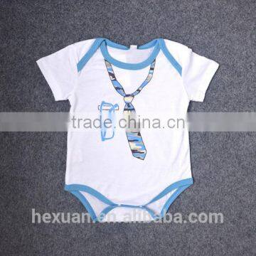 Short Sleeve Cartoon Printing Wholesale Baby Romper Gift Set photo-3