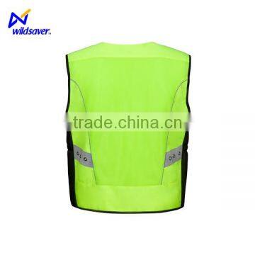 Cool Waterproof Yellow LED Flashing Motorcycle Reflective Vest photo-5