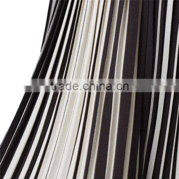 2017 OEM Spring Retro Monochrome Stripe Pleated Midi Skirt photo-4
