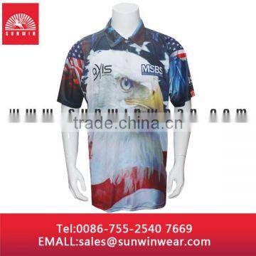 Polyester/spandex Sublimation Golf/polo Shirt for Men photo-4