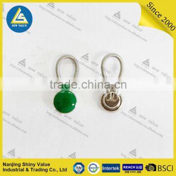 Silver Color Spring Type High Tension Metal Button Collar Extenders in Different Colors Crystal Mounted for Easy Fixing photo-6