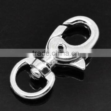 Silver Plated Lobster Swivel Clasps For Key Ring 31x15mm(1-1/4"x5/8"), sold per pack of 10,8seasons