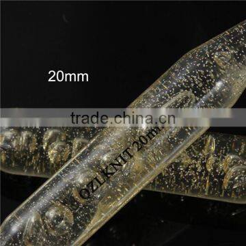 New Arrival Transparent Acrylic Glitter 20mm Big Size Circular Knitting Needle photo-3