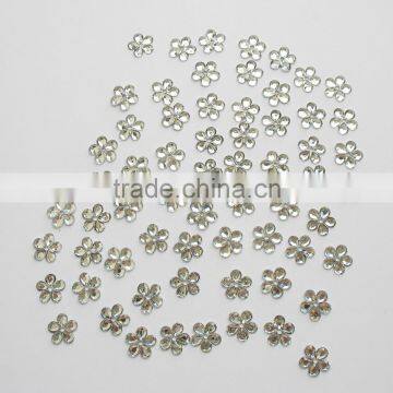 High quality sew on acrylic rhinestone acrylic crystal flower for garment