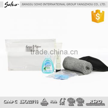 high quality portable with bag travel airline hotel amenity kit