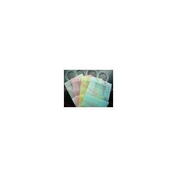 Colorful Transparent Foldable PP Packaging Bag With Handle With Printed Logo