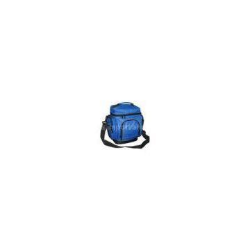 Custom Blue 600D Polyester Promotional Cooler Bags For Keeping Food Drink Warm / Cold