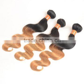 Wholease 1b/27 Color Sew in Human Hair Weave Ombre Hair , Brazilian Hair photo-3