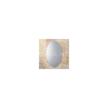 Bevelled Edge 4mm Oval Large Round Mirrors Round For Bedroom , ISO9001