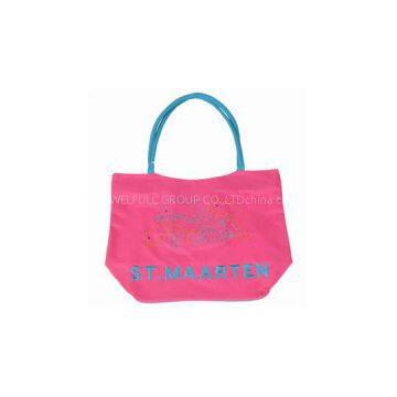 Emroidery Beach Bag, Shopping Bag, Tote Bag, BE15077