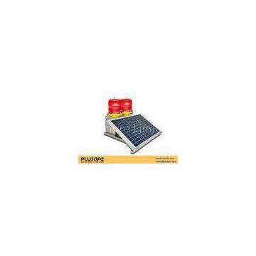 Solar Red LED Solar Obstruction Light Medium Intensity  Double Red Night Flashing By Turn