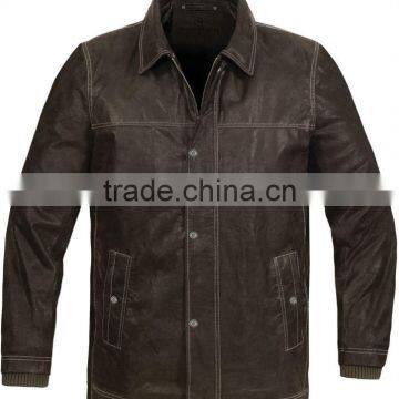 New Black Men Leather Jackets/ Fashion Leather Jackets