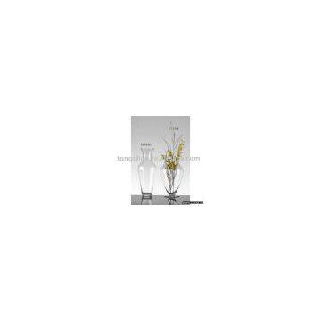 Clear Glass Vase, Elegant Glass Vase