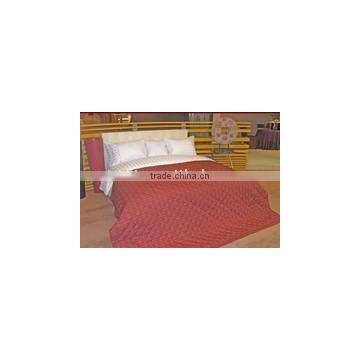 Red Mixed Linen/Cotton Bedding /Bed Linen