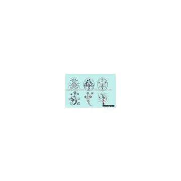wrought iron flower and leaves,flower panel, wrought iron groupware, forged groupware
