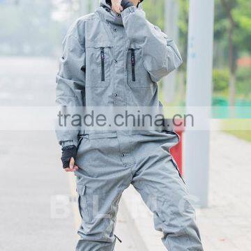 wholesale women and men cotton ski overall one piece ski suits