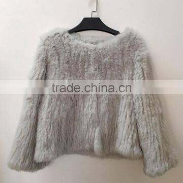 YR060 Sheared Rabbit Top Quality New Design Women Fur Stole Rabbit Fur Winter Cape