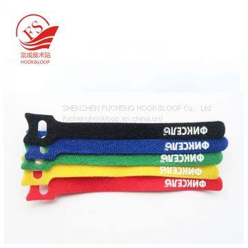 Eco-friendly supper quality injection hook colorful welded nylon magic tape cable tie