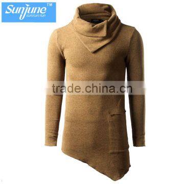 Wholesale Shawl neck Long length pullover manufacturer