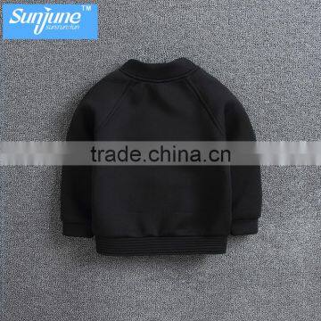 High Quality 100% Cotton Zip up Children Fleece Jacket photo-5