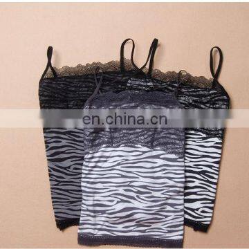 Viacin leopard women tank tops wholesale/tight tank tops