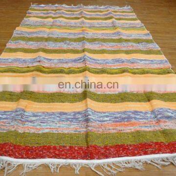 Chindi Rag Rug Indian Rug Recycled Cotton Floor Dari Wove