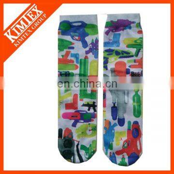 100% polyester cartoon tube socks