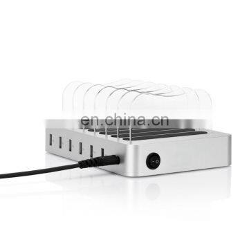 2017 new products wholesale desktop 6 multi port USB charger docking dock station for smartphone mobile phone