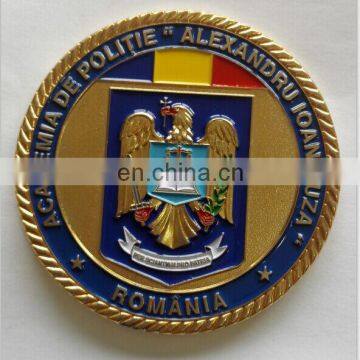 Customized rope edge romania gold coins