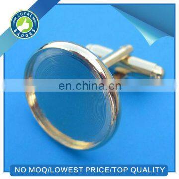 custom Round Blank Cufflinks Wholesale