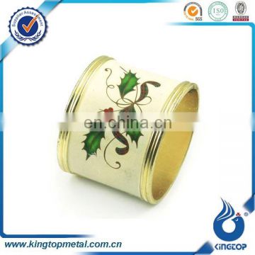 custom picture metal bulk wholesale napkin ring