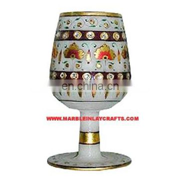 Exclusive Marble Wine Glass, High Quality Handmade Wine Glass