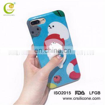 Wholesale Squishy Phone Case Custom 3D TPR Slow Rising Squishy Phone Case for iPhone 7