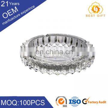 Cheap Environmental Hand Painted Flower Custom Glass Ashtray Square Clear photo-2