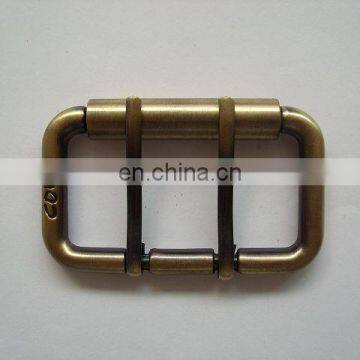 China supplier custom alloy material double prong belt buckle