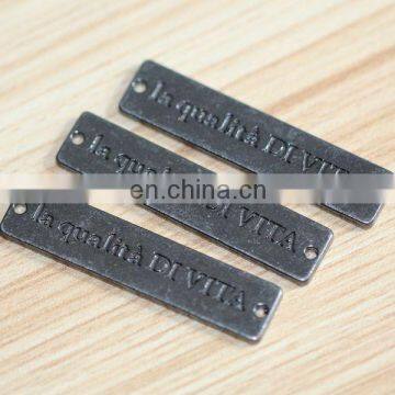 New fashion metal logo metal label for clothes