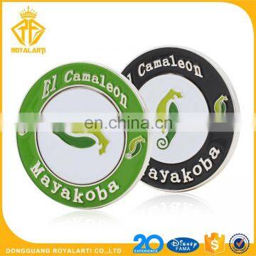 Custom LOGO Golf Mayakoba Soft Enamel Coin with Ball Marker