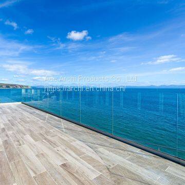 Aluminum U Channel Base Glass Railing Terrace Fence for Balcony photo-5