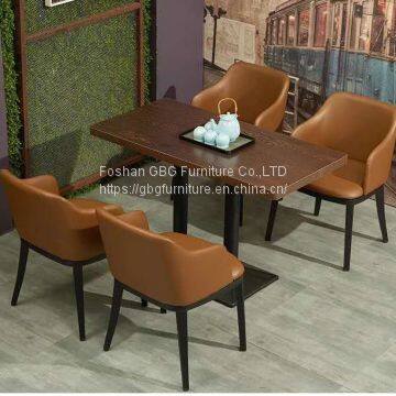 Customized Quality Restaurant Canteen Furniture Table Chair Set