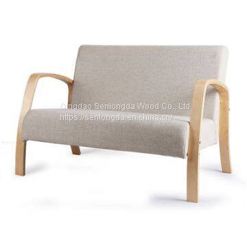 Cheap Affordable North Europe Style living room wood sofa